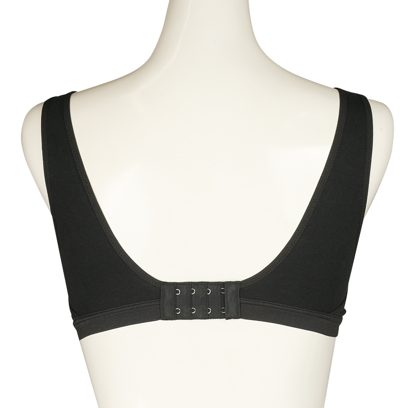 ラクラク授乳ハーフトップ(ホックタイプ) ブラック ブラック M