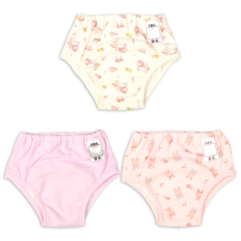 3層トレーニングパンツ3枚組 ユニコーン パープル パープル 100cm