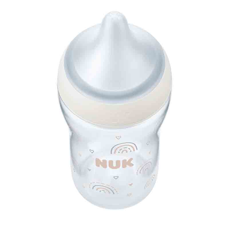 パーフェクトマッチ ほ乳びん プラスチック製 260ml レインボー 適温目盛り付き 260ml