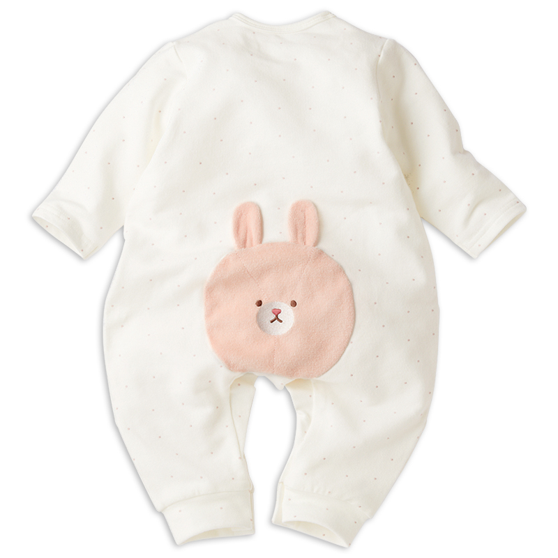 はいはい応援 長袖プレオール おしりモチーフパイル ピンク ピンク 60cm