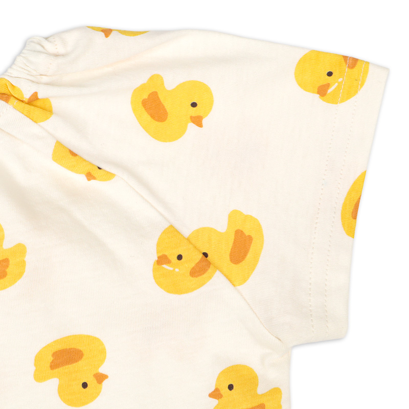 前後どちらでもOKTシャツ イエロー イエロー 60~70cm