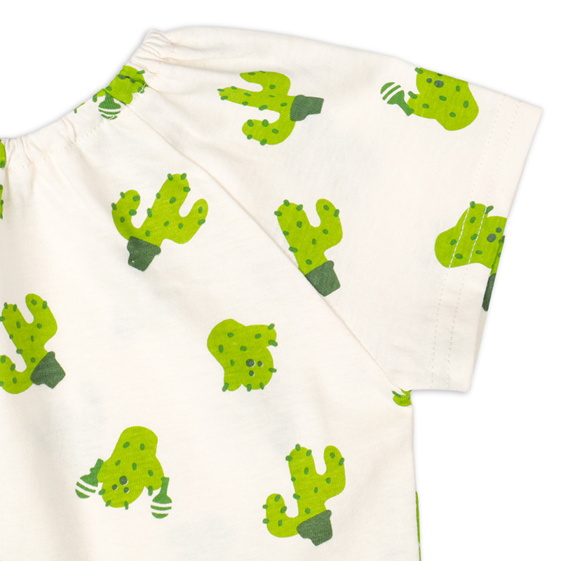 前後どちらでもOKTシャツ グリーン グリーン 60~70cm