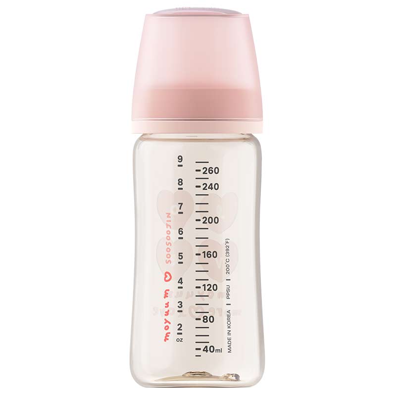 MOYUUM(モユム) プラスチック哺乳瓶 モアラブピンク 270ml 270ml