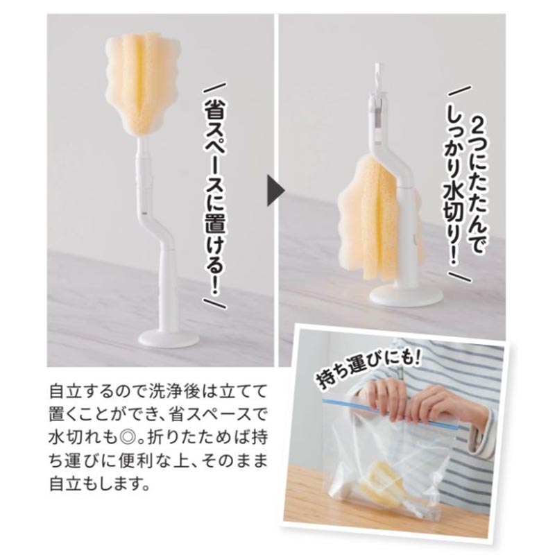 広口ほ乳びんのための 取り替えができる 回転式 ほ乳びん洗い