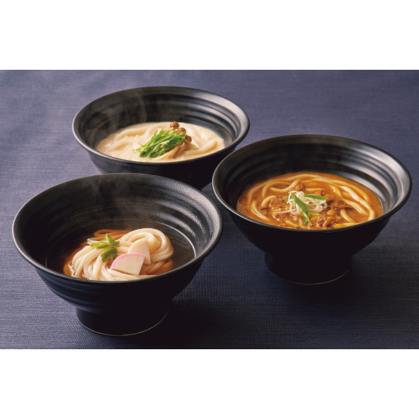 つるとんたん かけ・カレー・クリームのおうどん(3人前) KH-02 (内祝いギフト)