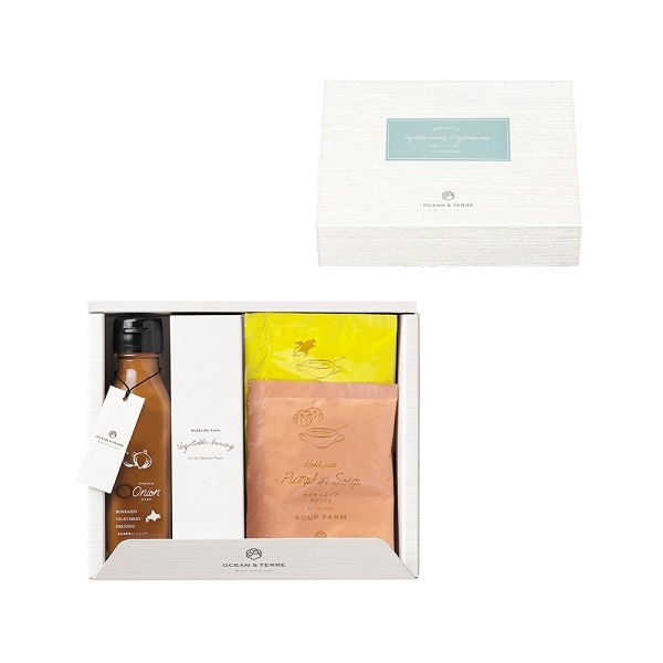 OCEAN&TERRE 北海道 野菜ドレッシングオニオン&スープセット (内祝いギフト)