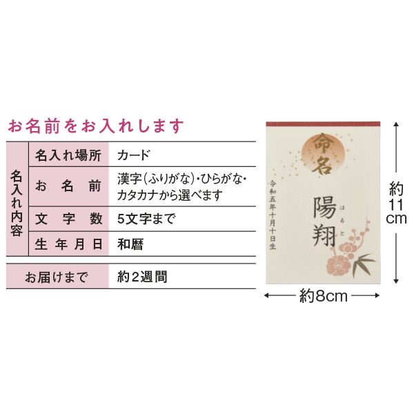 八代目儀兵衛 名入れ 十二単 六分咲き (内祝いギフト) 送料込み