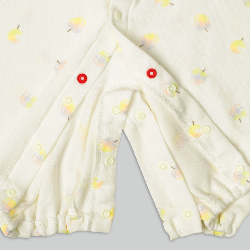 わたあめコットン長袖ドレスオール ピンク ピンク 50~60cm