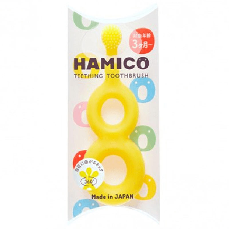 はがためハブラシ HAMICO イエロー 3ヵ月~