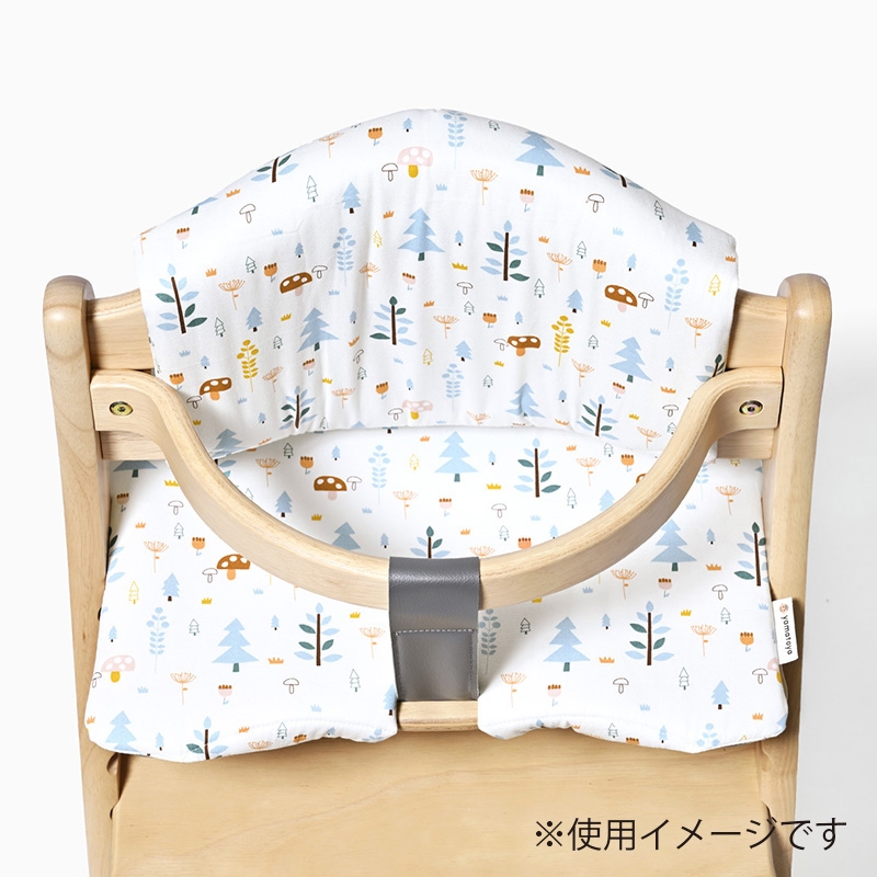 すくすくGLチェアクッション アニマルグレー グレー