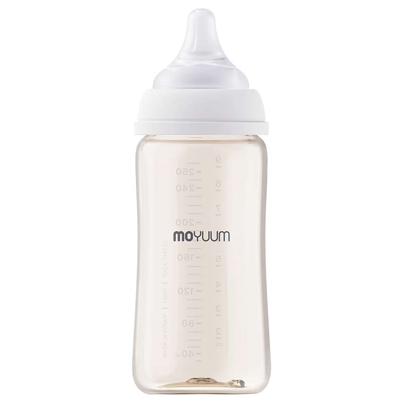 MOYUUM(モユム) プラスチック 哺乳瓶 ホワイト 270ml PPSU製 270ml