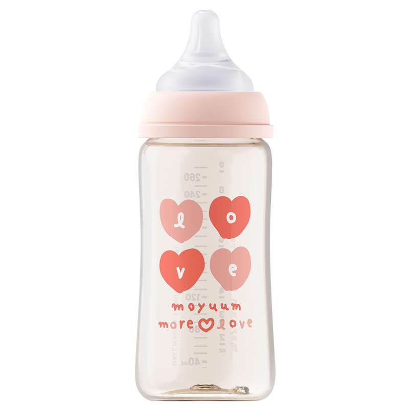 MOYUUM(モユム) プラスチック哺乳瓶 モアラブピンク 270ml 270ml