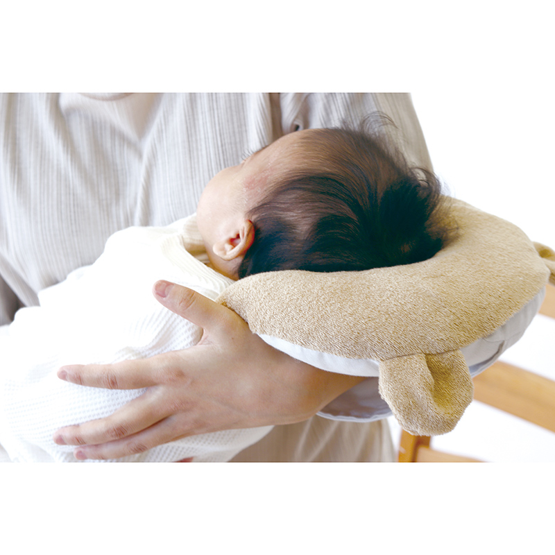 新生児から使える 汗っかき赤ちゃんも快適 授乳まくら ブラウン