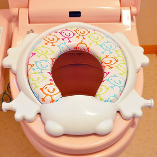 リトルプリンセス かえるのふかふかステップ式トイレトレーナー