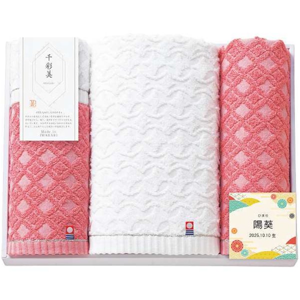 銀座千疋屋 銀座フルーツクーヘン+名入れ 千彩美タオル SENSEN85-1 (内祝いギフト) 送料込み