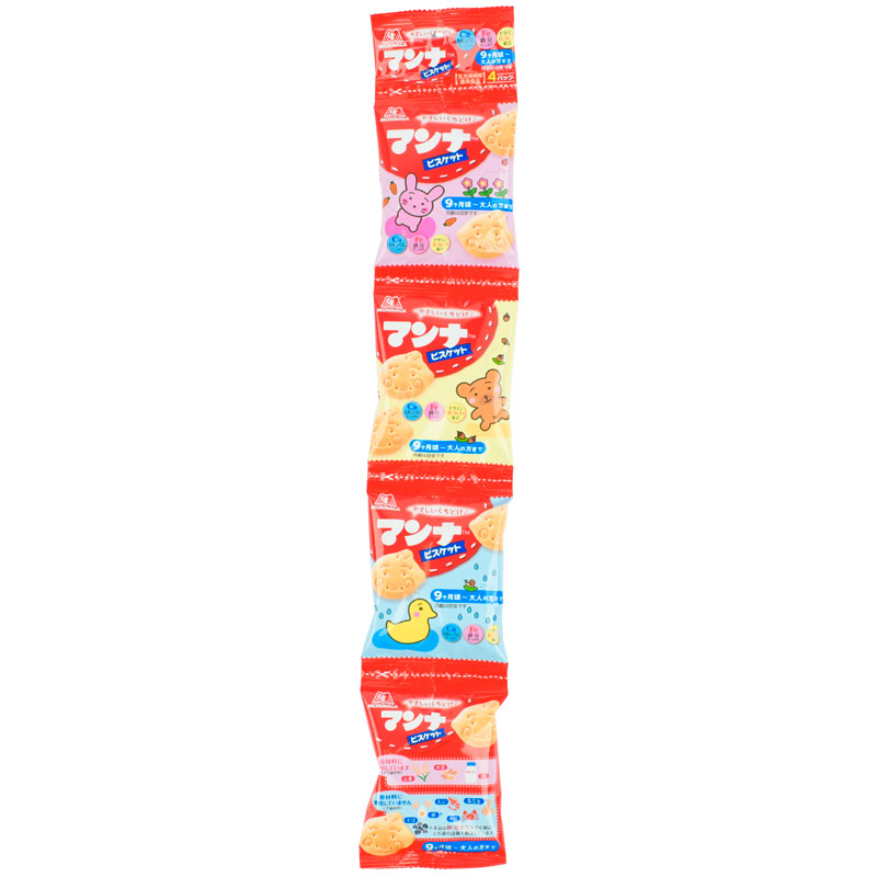 吊り下げ菓子 マンナビスケット おやつパック 4連