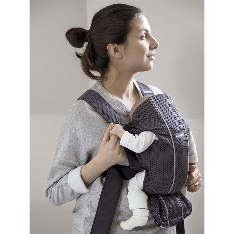 BABY BJORN(ベビービョルン) ベビーキャリアMINI Air ネイビーブルー 抱っこ紐 ネイビー