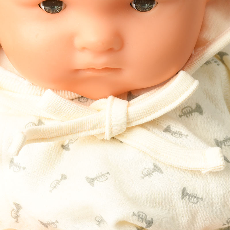 新生児帽子 クラシックプー ボンネット オフホワイト オフホワイト 40~44cm