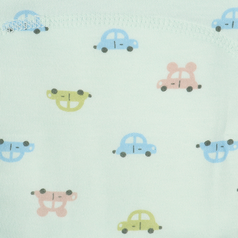 【SALE】3層トレーニングパンツ 2枚組 くま×くるま サックス サックス 100cm