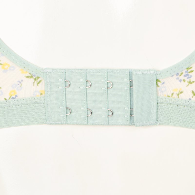【SALE】ラクラク授乳ハーフトップ花柄(ホックタイプ) グリーン グリーン M