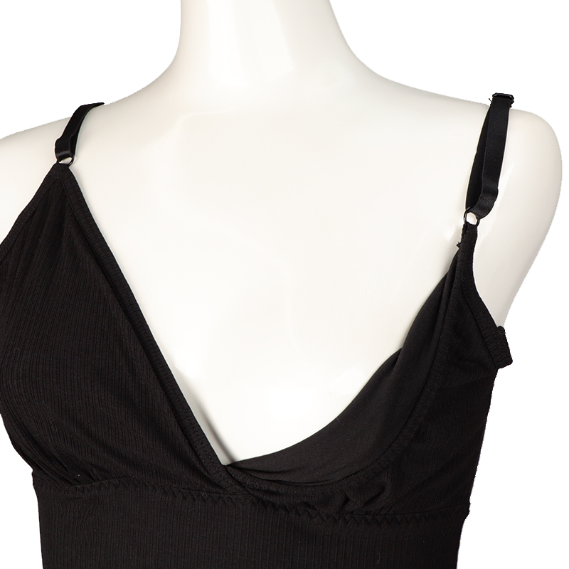【再値下】【SALE】授乳しやすいキャミソール (パッドなし) ブラック ブラック L