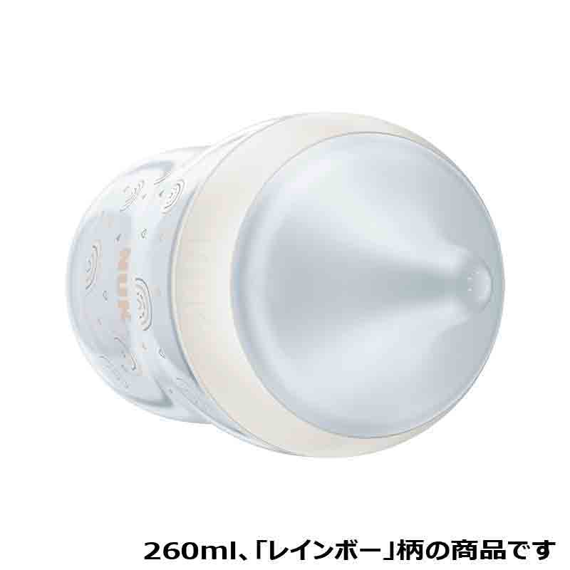 パーフェクトマッチ ほ乳びん プラスチック製 150ml レインボー 適温目盛り付き 150ml