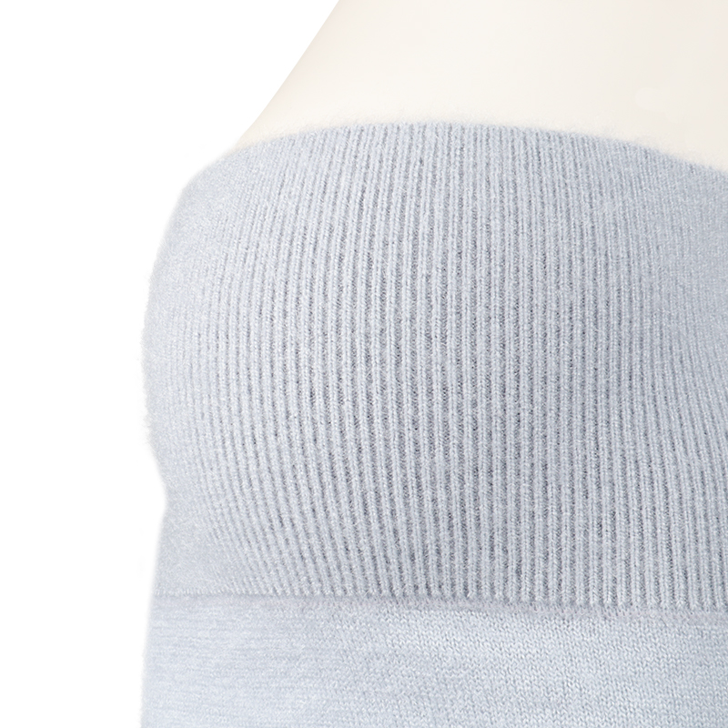 【SALE】シャギーニットスカート サックス サックス M
