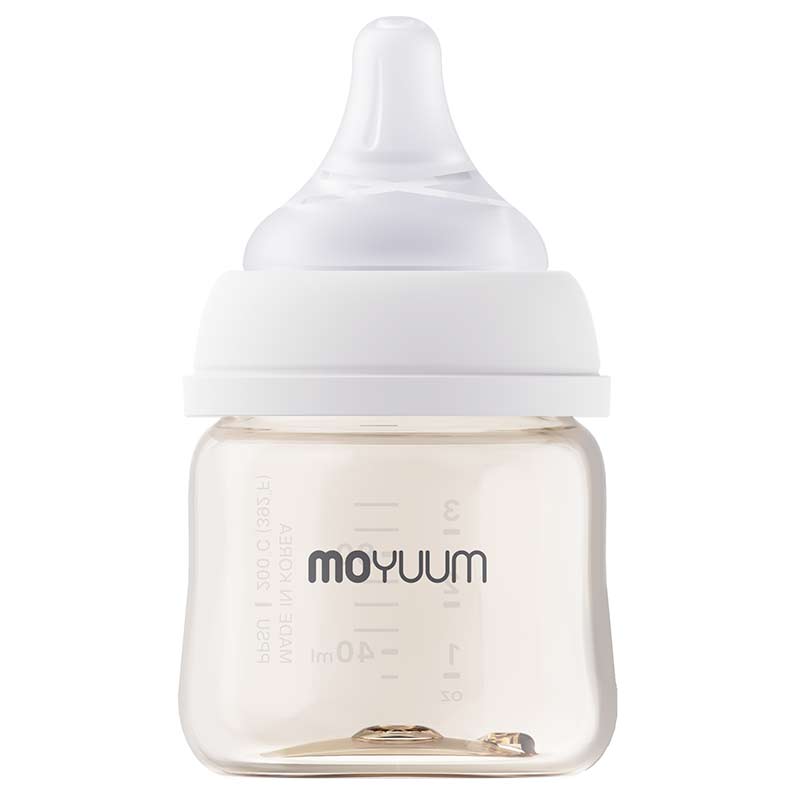 MOYUUM(モユム) プラスチック 哺乳瓶 ホワイト 80ml PPSU製 80ml