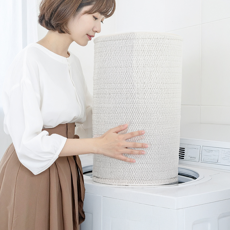maison baby 丸洗いができるコロンとラグ 120R×3cm アイボリー アイボリー