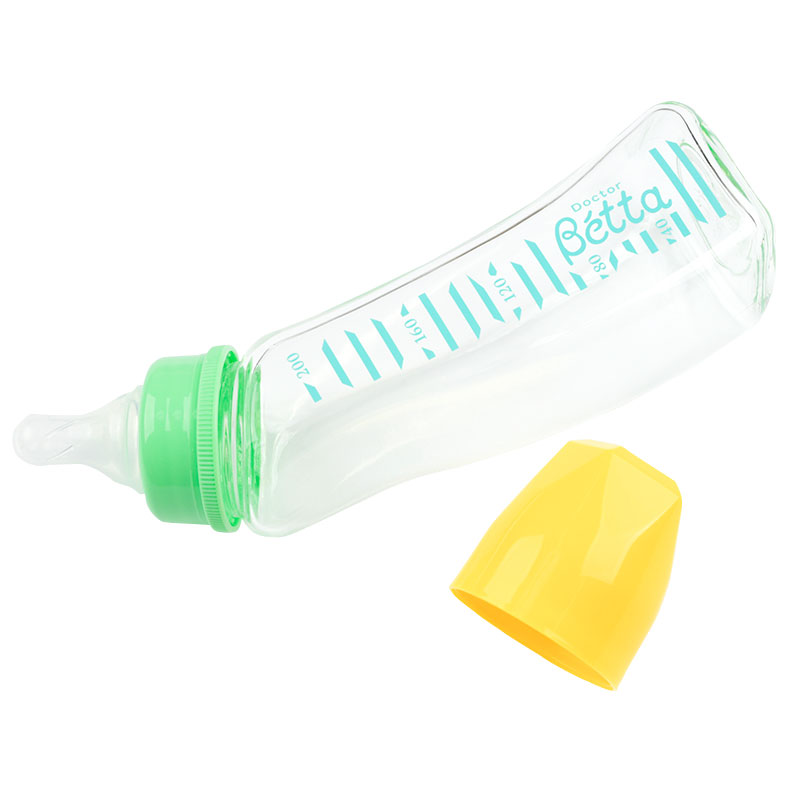 ドクターベッタ ほ乳びん ジュエル ガラス製 ブルー 200ml 200ml