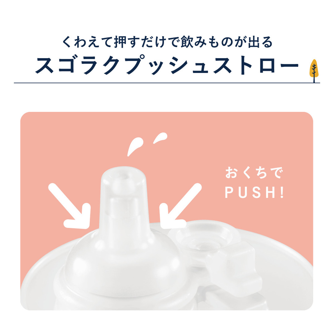 ラクマグ はじめてストロー 240ml用 スペアストロー