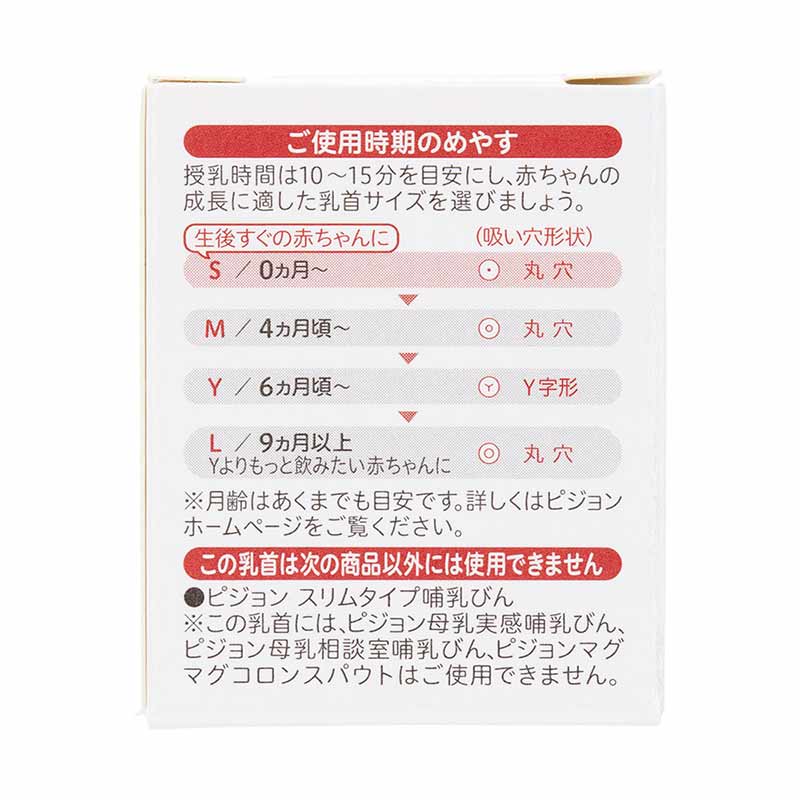 スリムタイプ 乳首 (シリコーンゴム製) 0ヵ月~ S 1個入 0ヵ月~