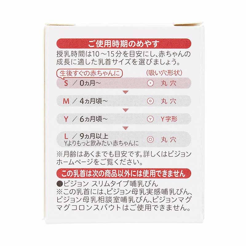 スリムタイプ 乳首 (シリコーンゴム製) 4ヵ月~ M 1個入 4ヵ月~