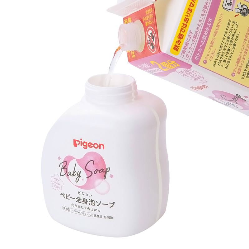 全身泡ソープ ベビーフラワーの香り 詰めかえ用 2回分(800ml)