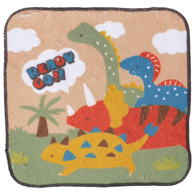 プチタオル5P25 コミックディノ 16x16cm