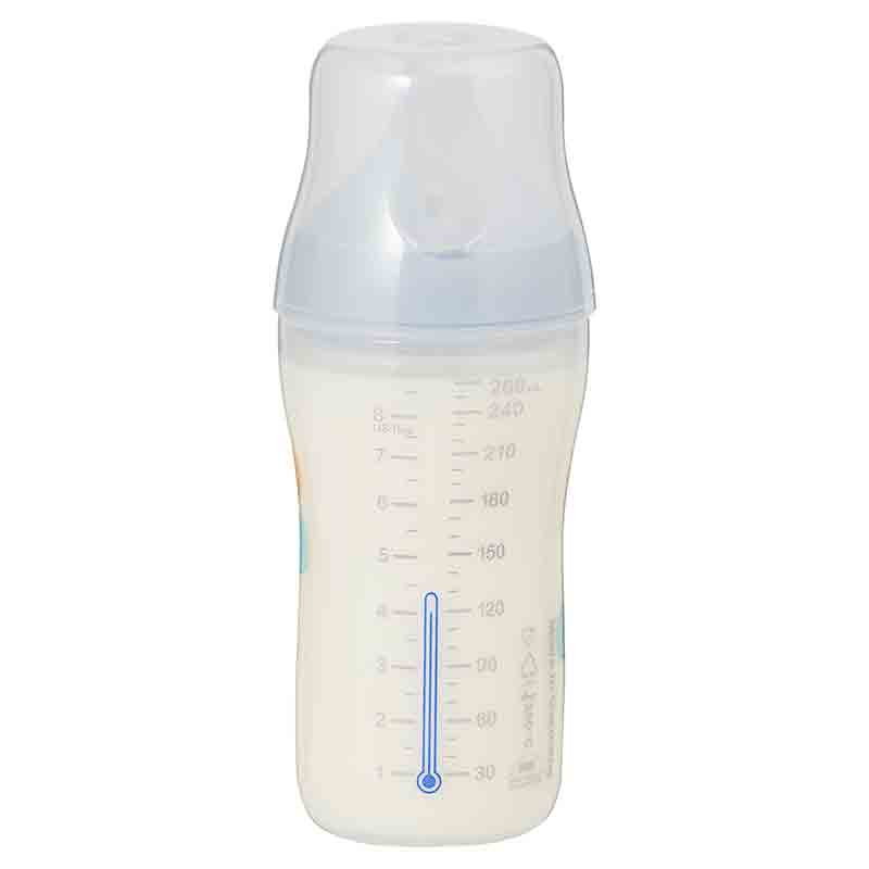 パーフェクトマッチ ほ乳びん プラスチック製 260ml コットン 適温目盛り付き 260ml