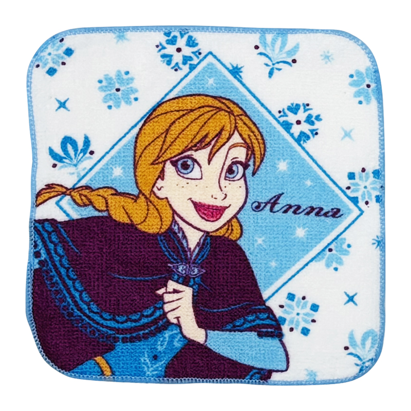 プチタオル5P26 アラウンド アナ雪 16x16cm