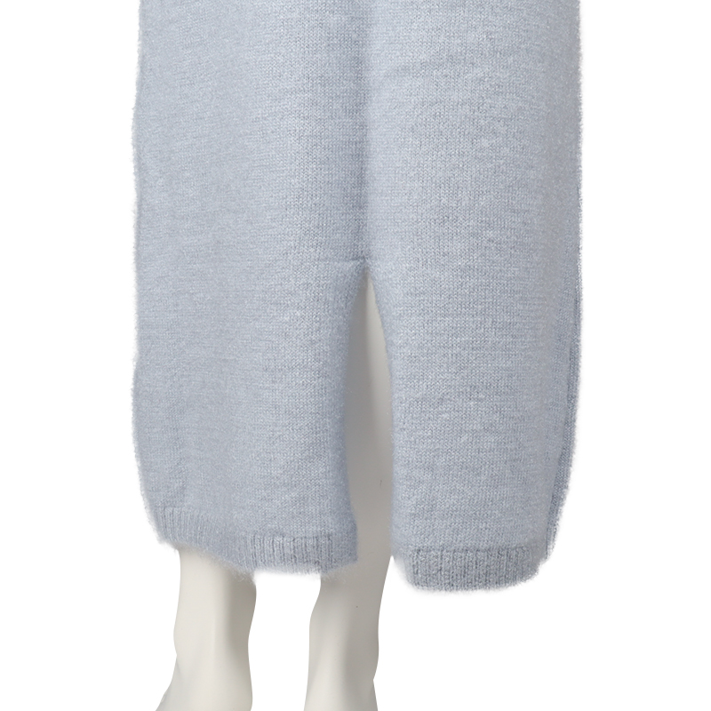 【SALE】シャギーニットスカート サックス サックス M
