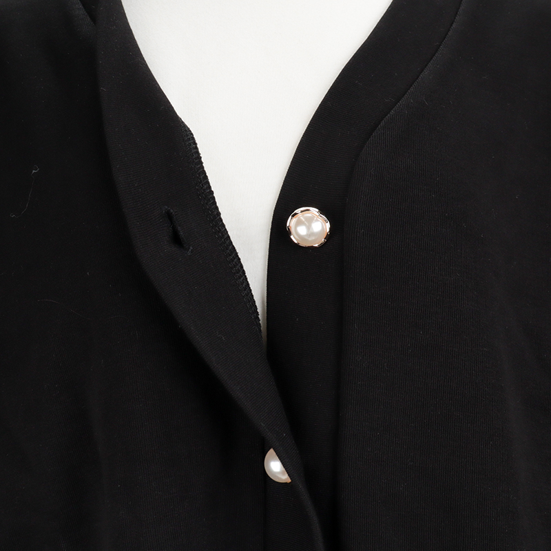 【SALE】長袖トップス付きカーディガン ブラック ブラック M