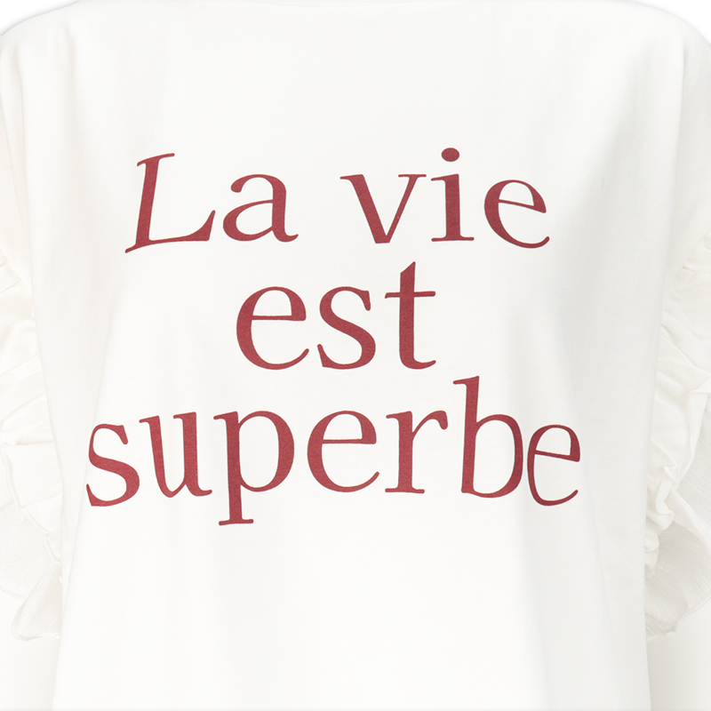 【再値下】【SALE】半袖ロゴプリントTシャツ オフホワイト オフホワイト M