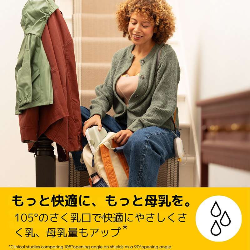 メデラ フリースタイル ミニ・ハンズフリー 電動さく乳器 両胸