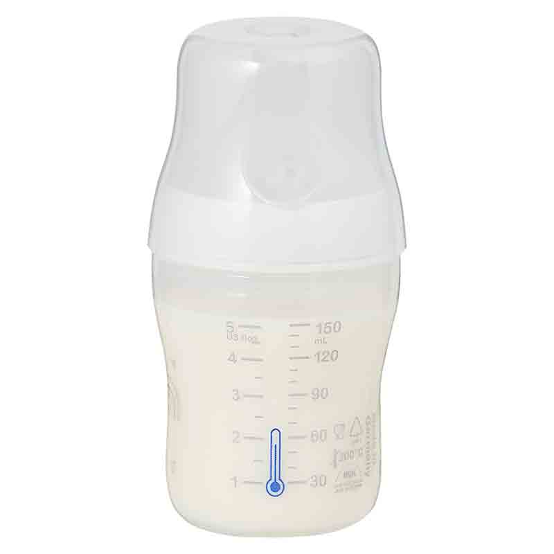パーフェクトマッチ ほ乳びん プラスチック製 150ml レインボー 適温目盛り付き 150ml