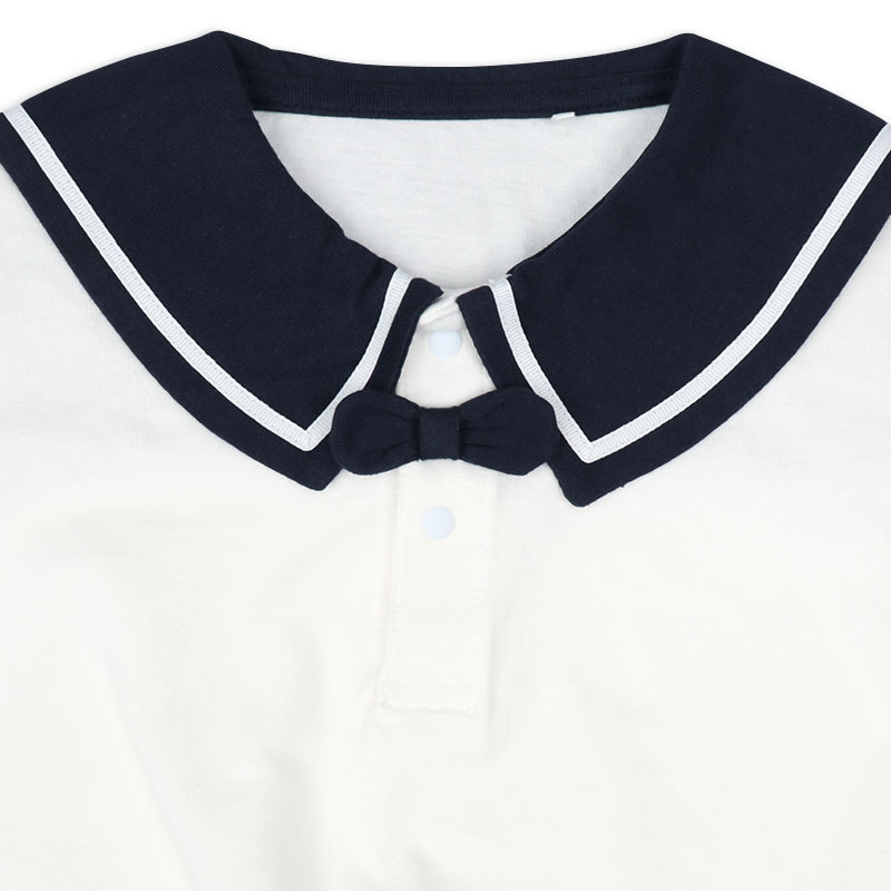 【SALE】半袖セーラーロンパース ホワイト ホワイト 80cm