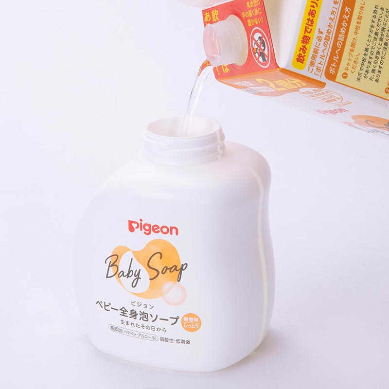 全身泡ソープ 無香料 しっとり 詰めかえ用 2回分(800ml)