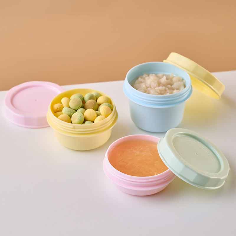 ぎゅっとしまって 汚れスルン 離乳食保存容器 3個セット ピンク ピンク