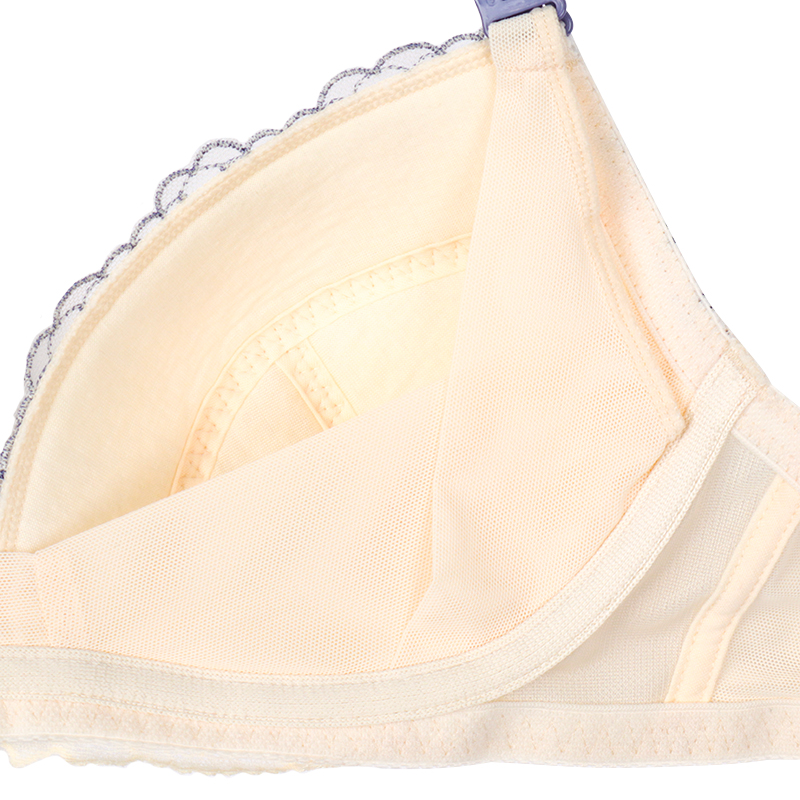 【SALE】シルエットキレイノンワイヤーブラ花柄(授乳機能付) アイボリー アイボリー LL