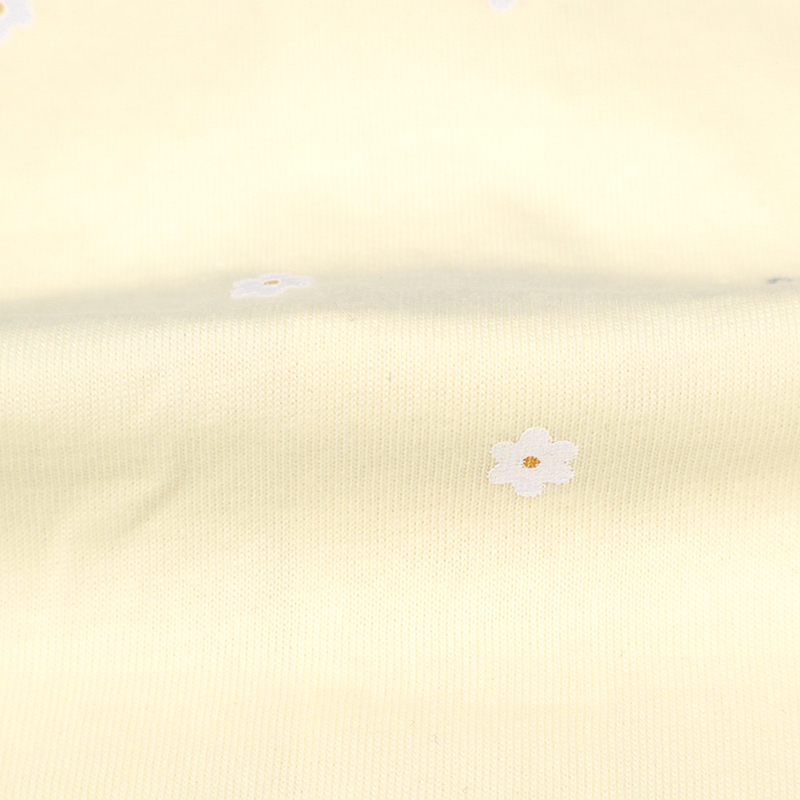 半袖ドレスオール総柄 吸水速乾 クリーム クリーム 50~60cm