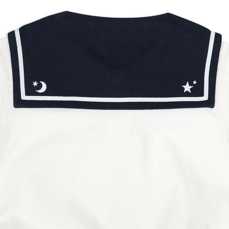 【SALE】半袖セーラーロンパース ホワイト ホワイト 80cm