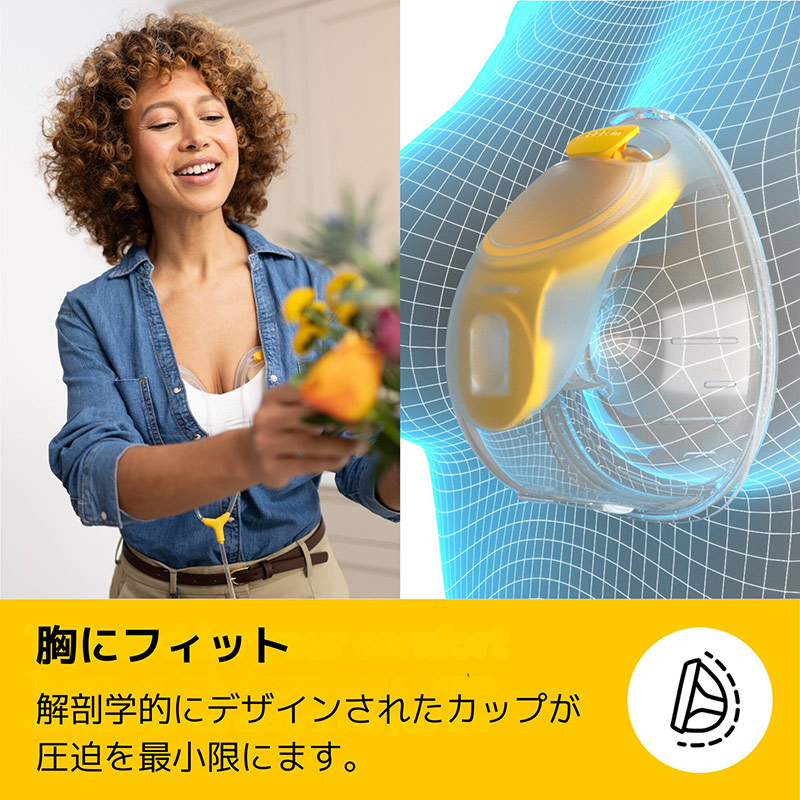 メデラ フリースタイル ミニ・ハンズフリー 電動さく乳器 両胸