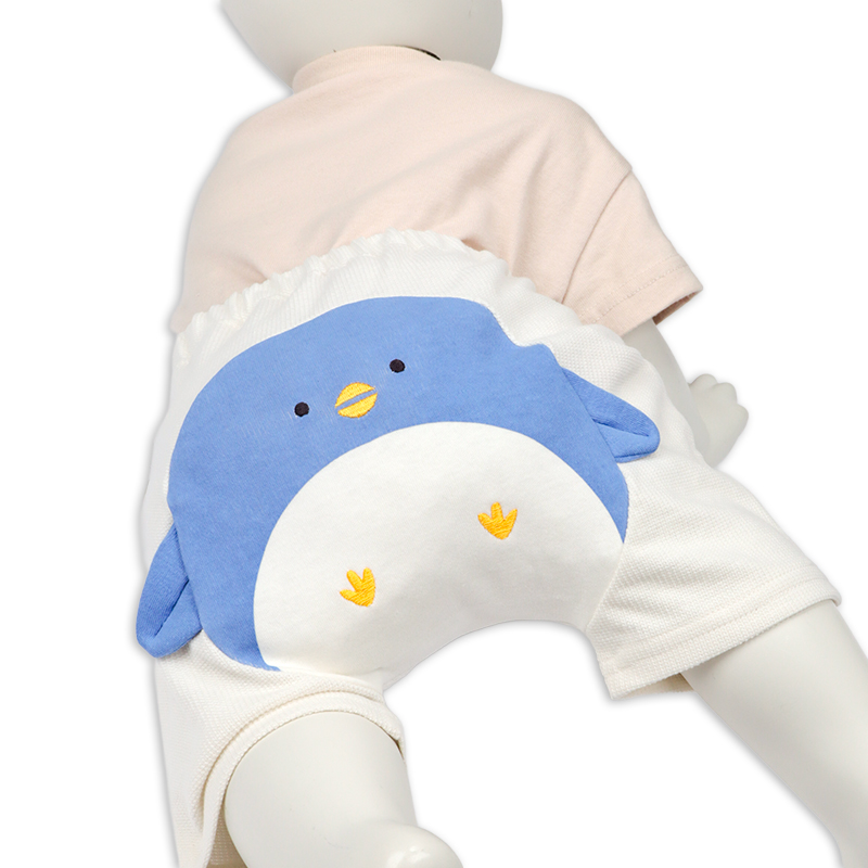 モンキーパンツ アニマル ペンギン クリーム 80cm